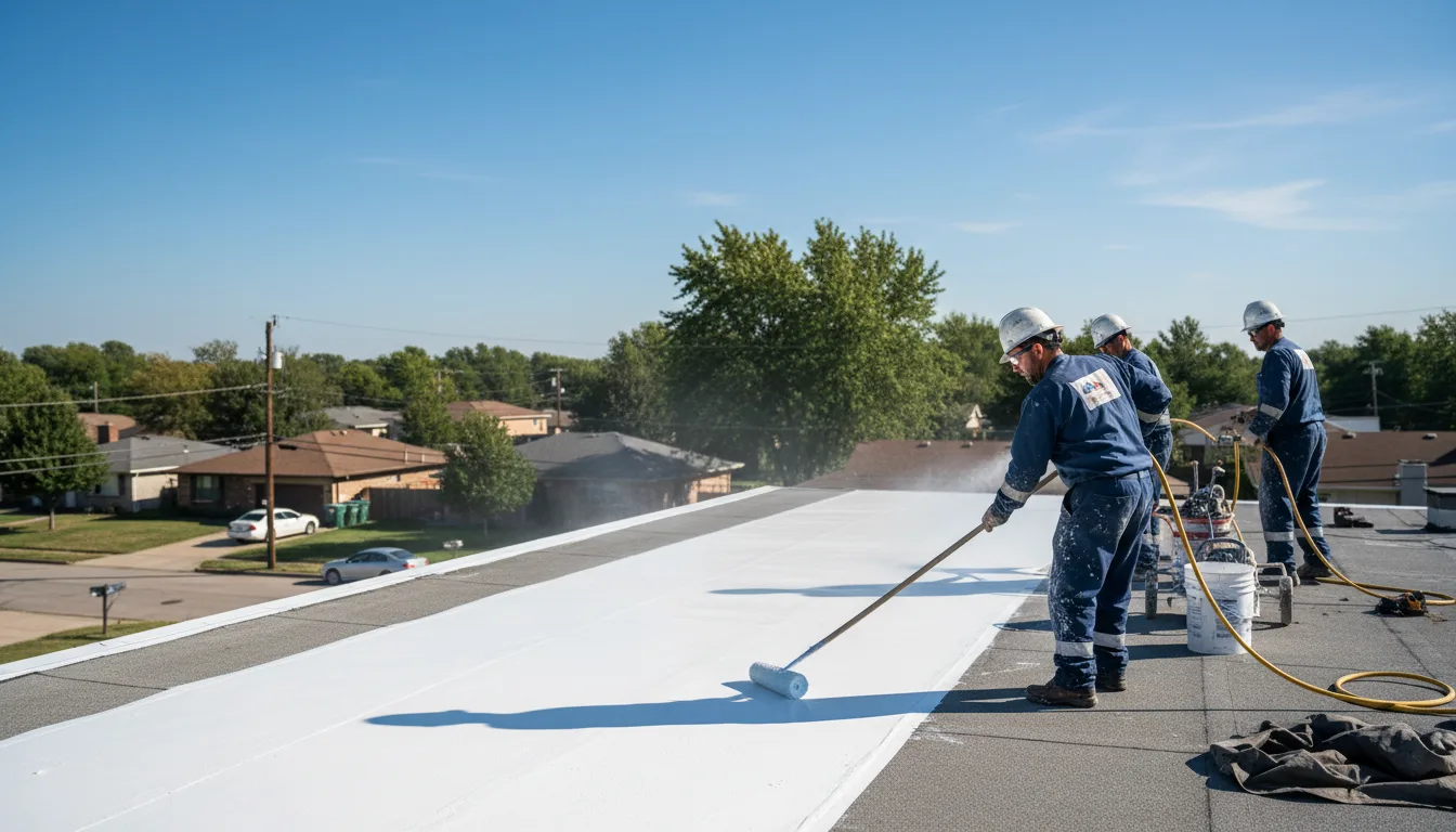 Commercial roof coating in Bland, MO near me